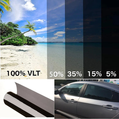 Black Window Tint Film Glass Sticker