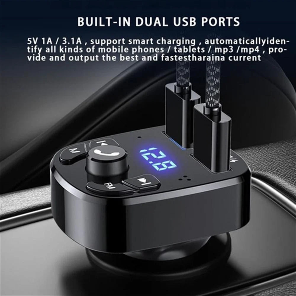 Car Wireless Bluetooth Fast Charger Adapter