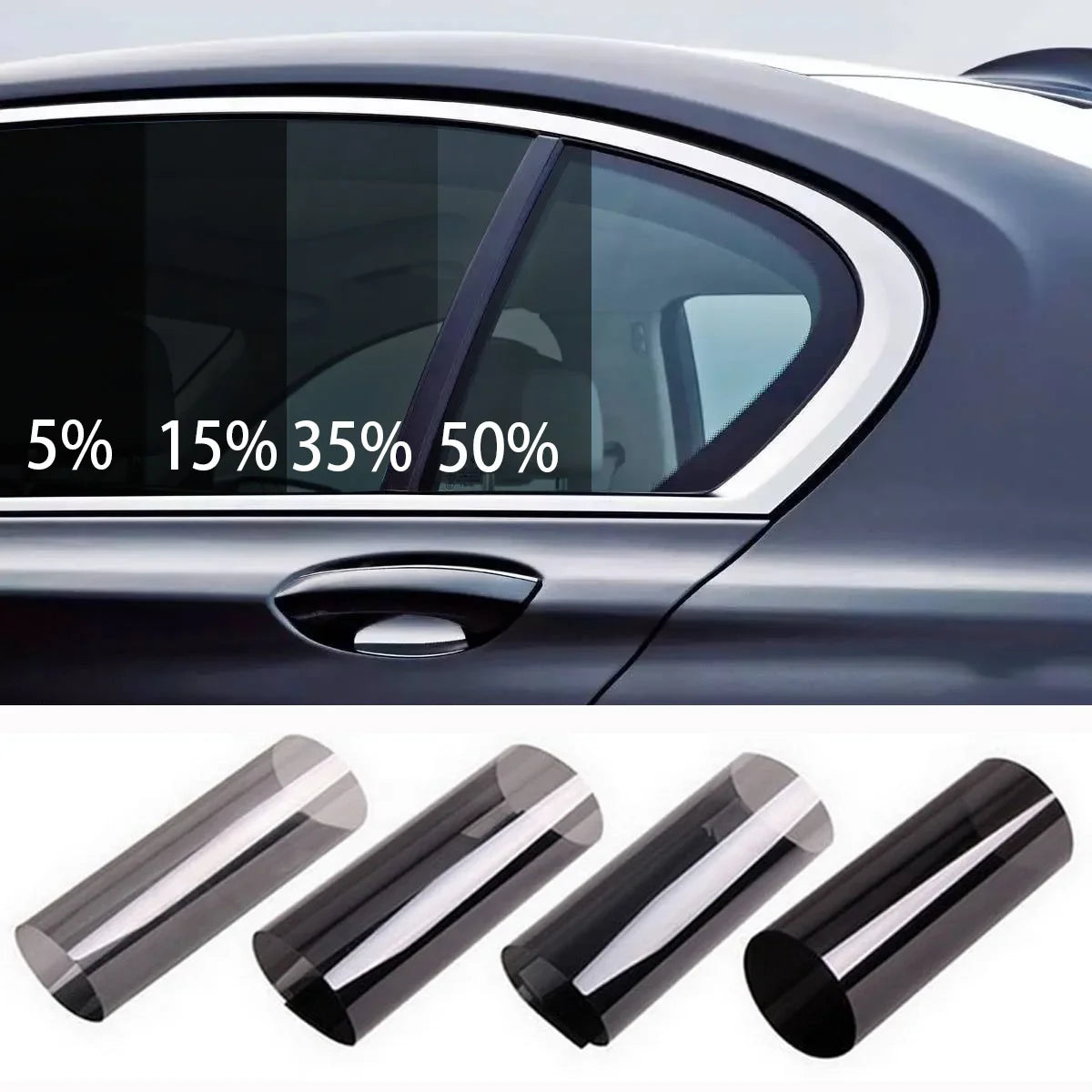 Black Window Tint Film Glass Sticker